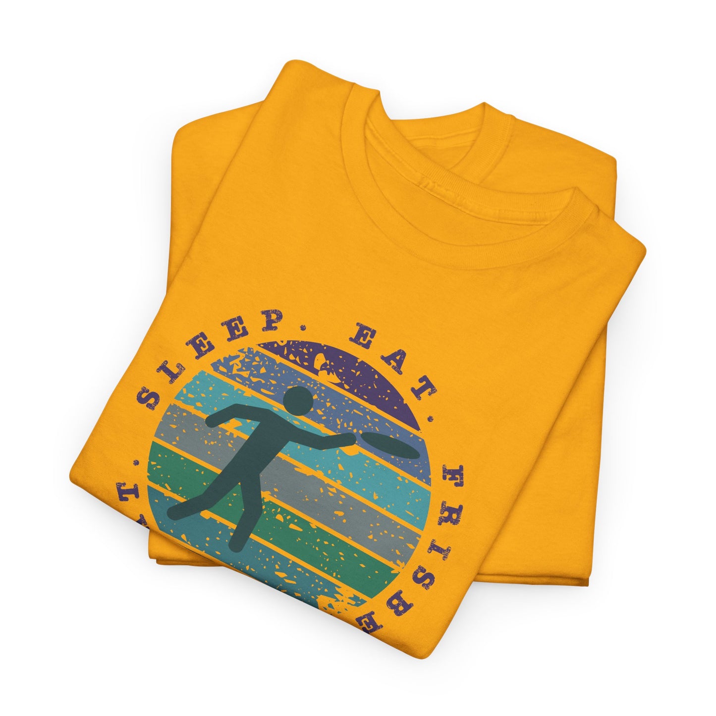 Eat Sleep Frisbee Repeat T-Shirt - Ultimate Frisbee Tee