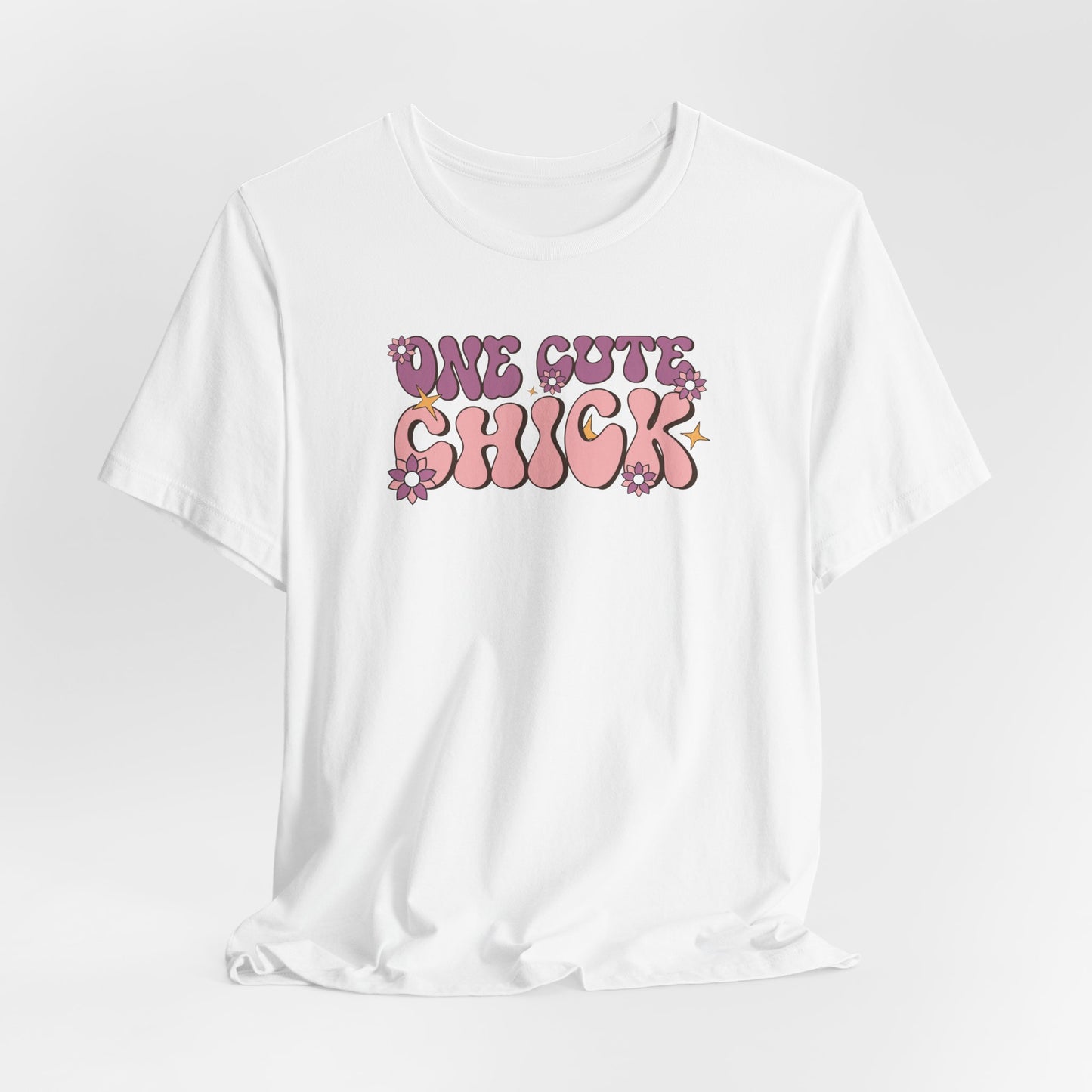 One Cute Chick T Shirt - Retro Graphic Tee