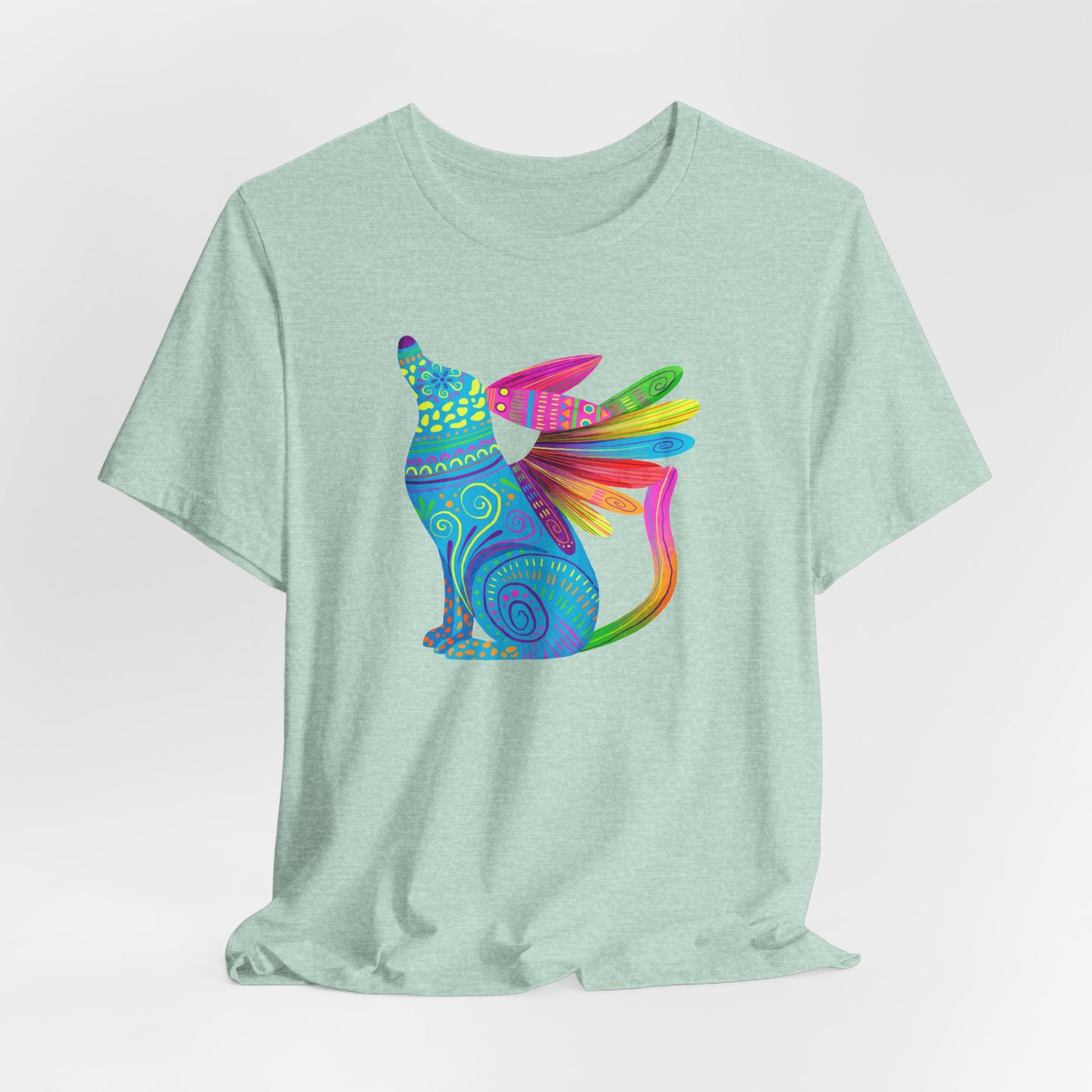 Winged Dog Mexican Folk Art Tee