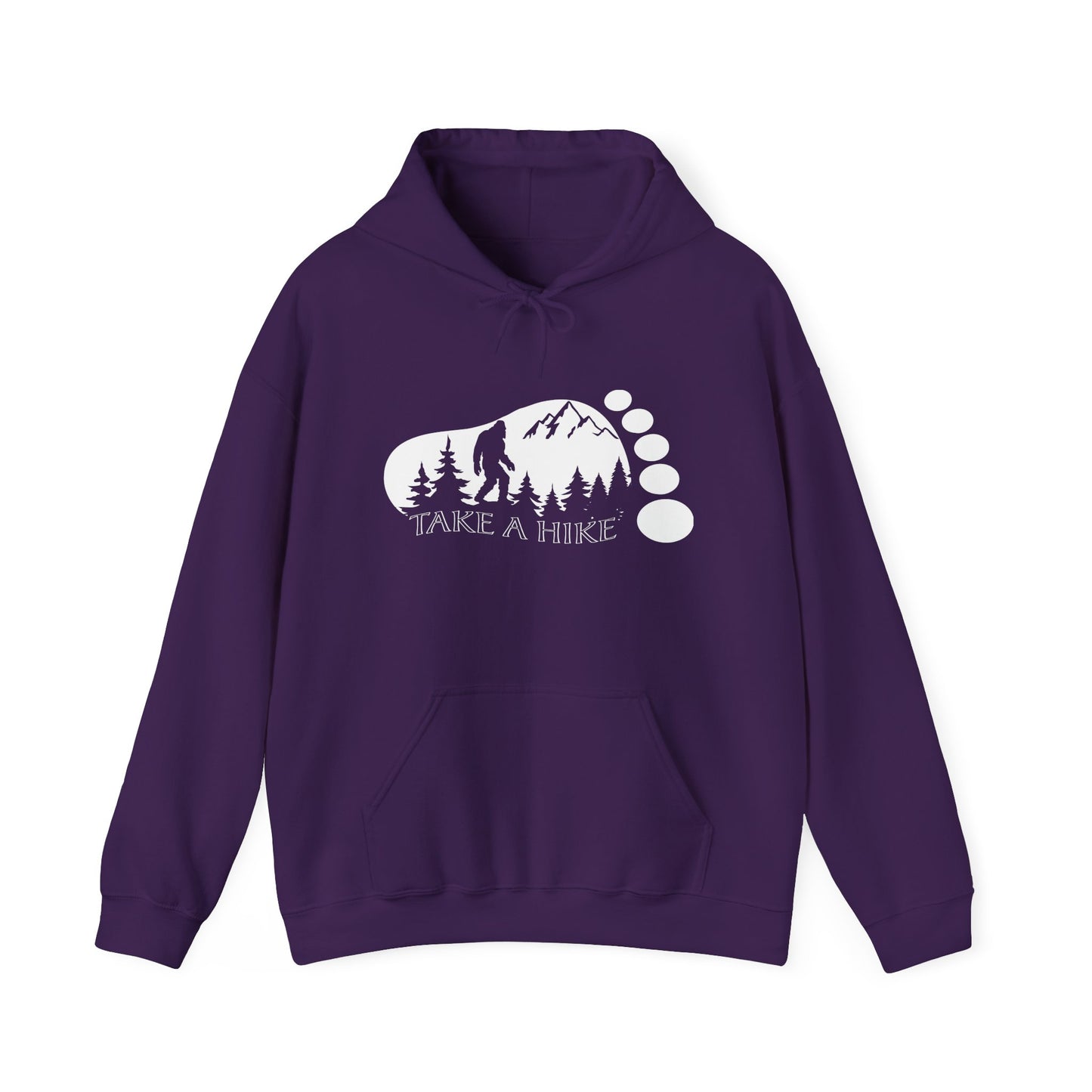 Bigfoot Take A Hike Hoodie - Trail Graphic