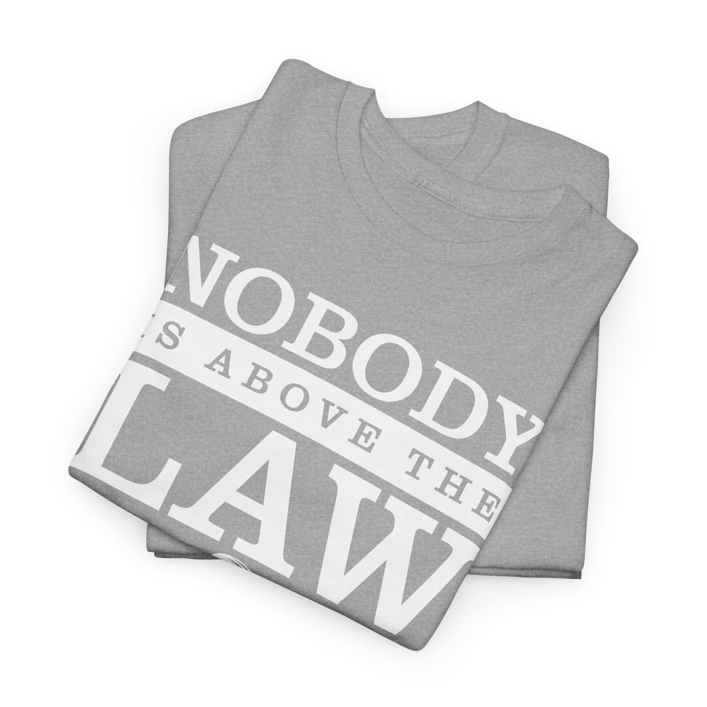 Nobody is Above the Law T-Shirt - Justice Graphic Tee