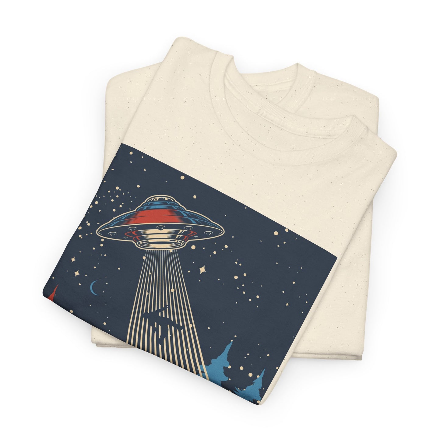 UFO Abduction T-Shirt - Forest Encounter Graphic