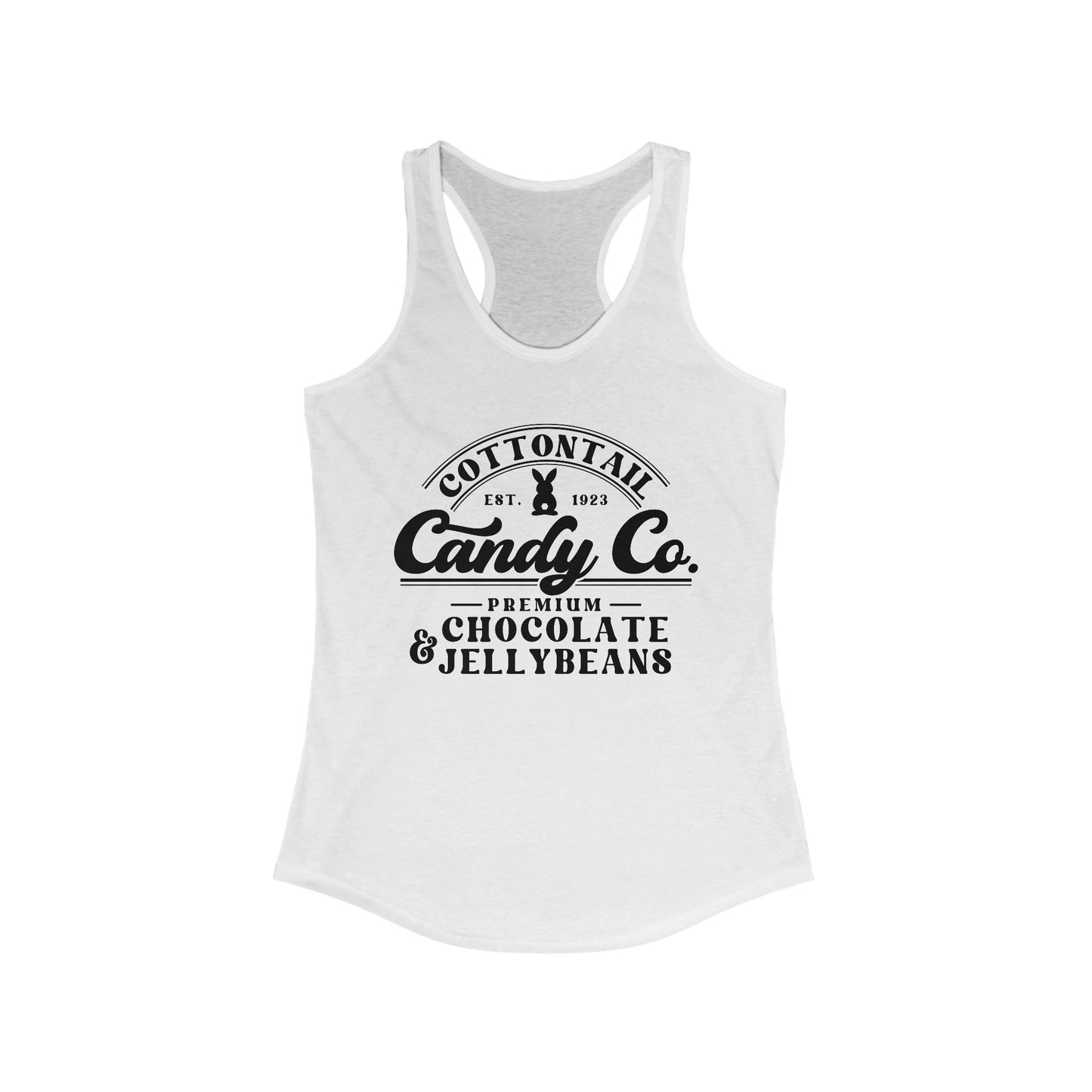 Cottontail Candy Co. Tank Top - Chocolate Jelly Bean Graphic Tank