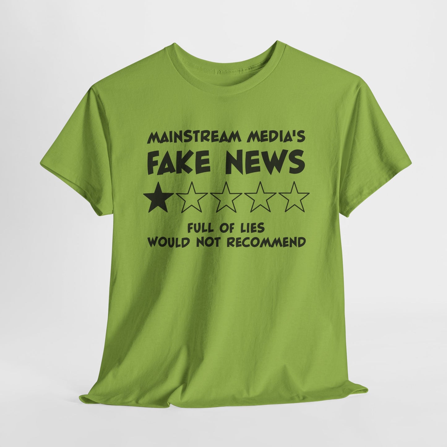 Fake News Review Tee - Mainstream Media 1-Star T-Shirt