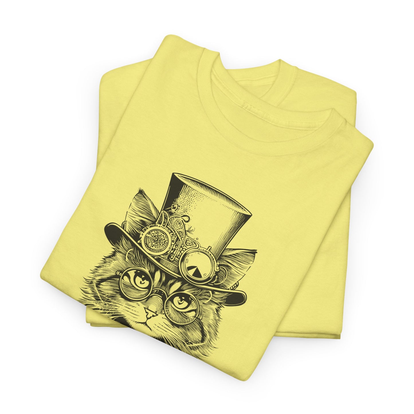 Steampunk Lady Cat T-Shirt - Victorian Tee