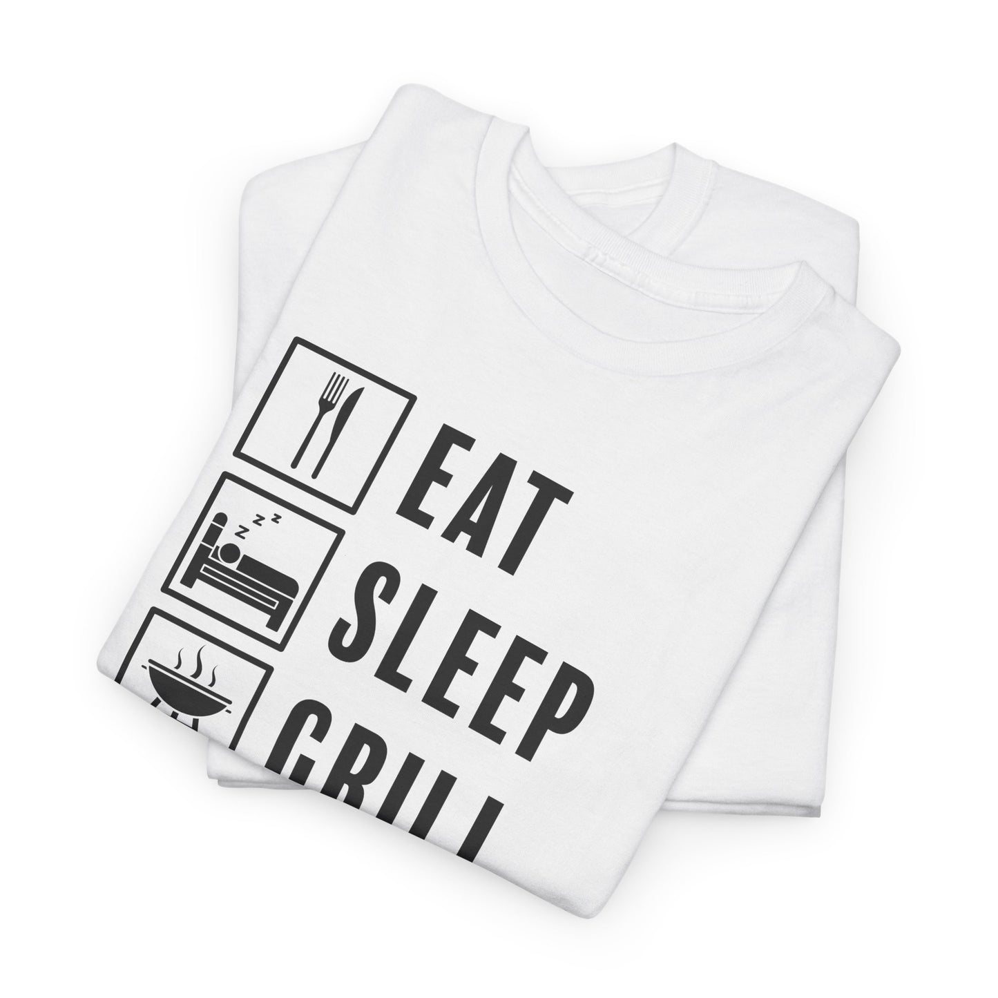 Eat Sleep Grill Repeat T-Shirt - BBQ Graphic