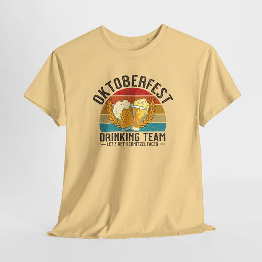 Oktoberfest Drinking Team - Let's Get Schnitzel Faced Tee