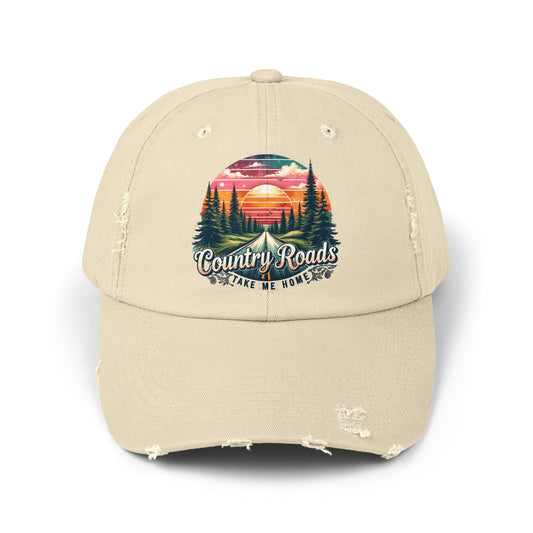 Country Roads Ball Cap - Rustic Vibes Hat