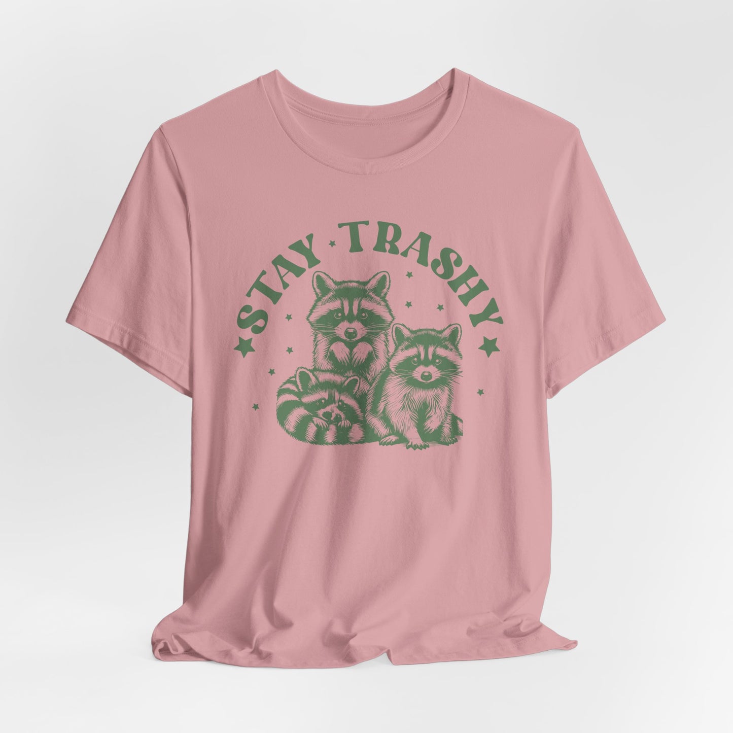 Stay Trashy Raccoon T-Shirt - Funny Tee