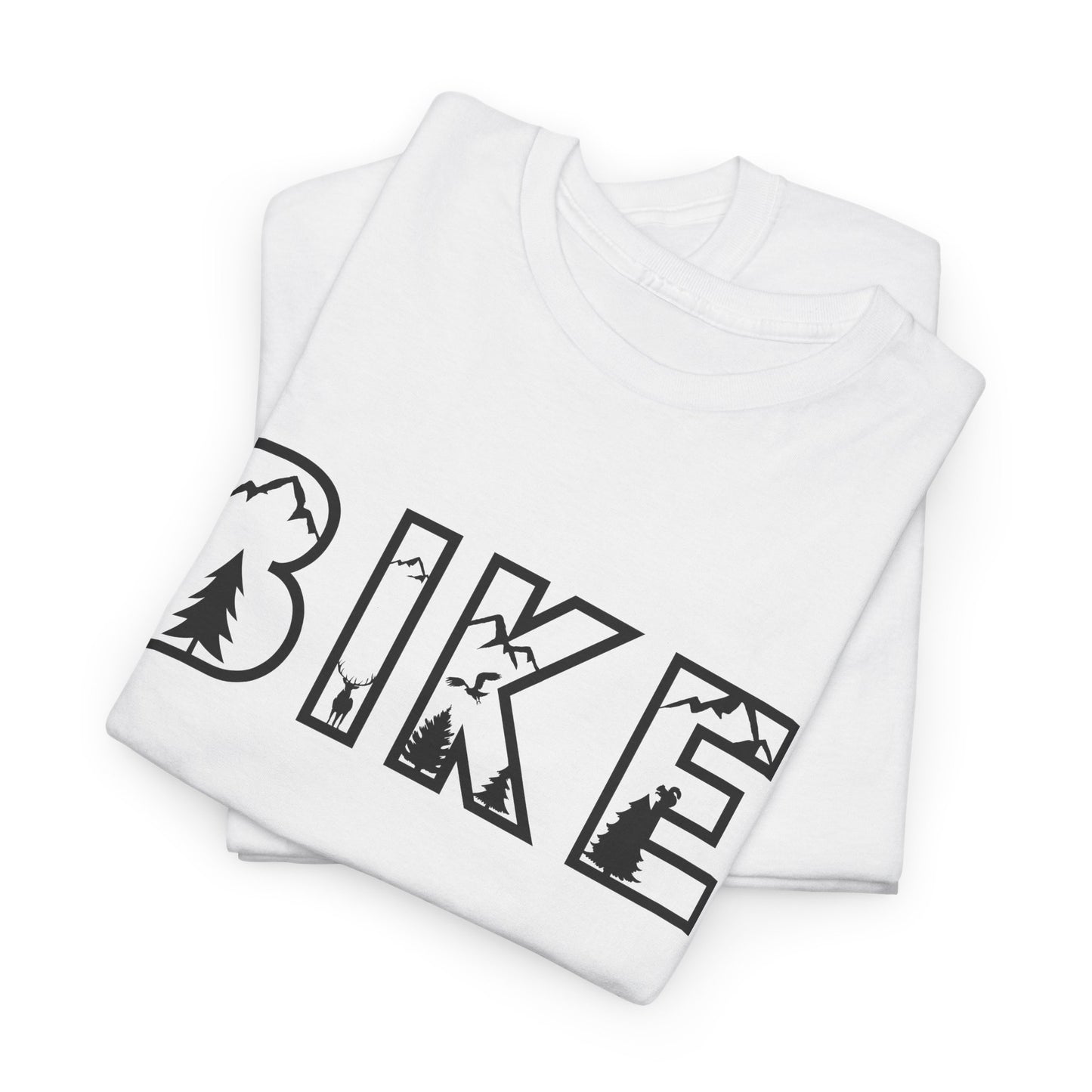 Bike Nature Font T-Shirt