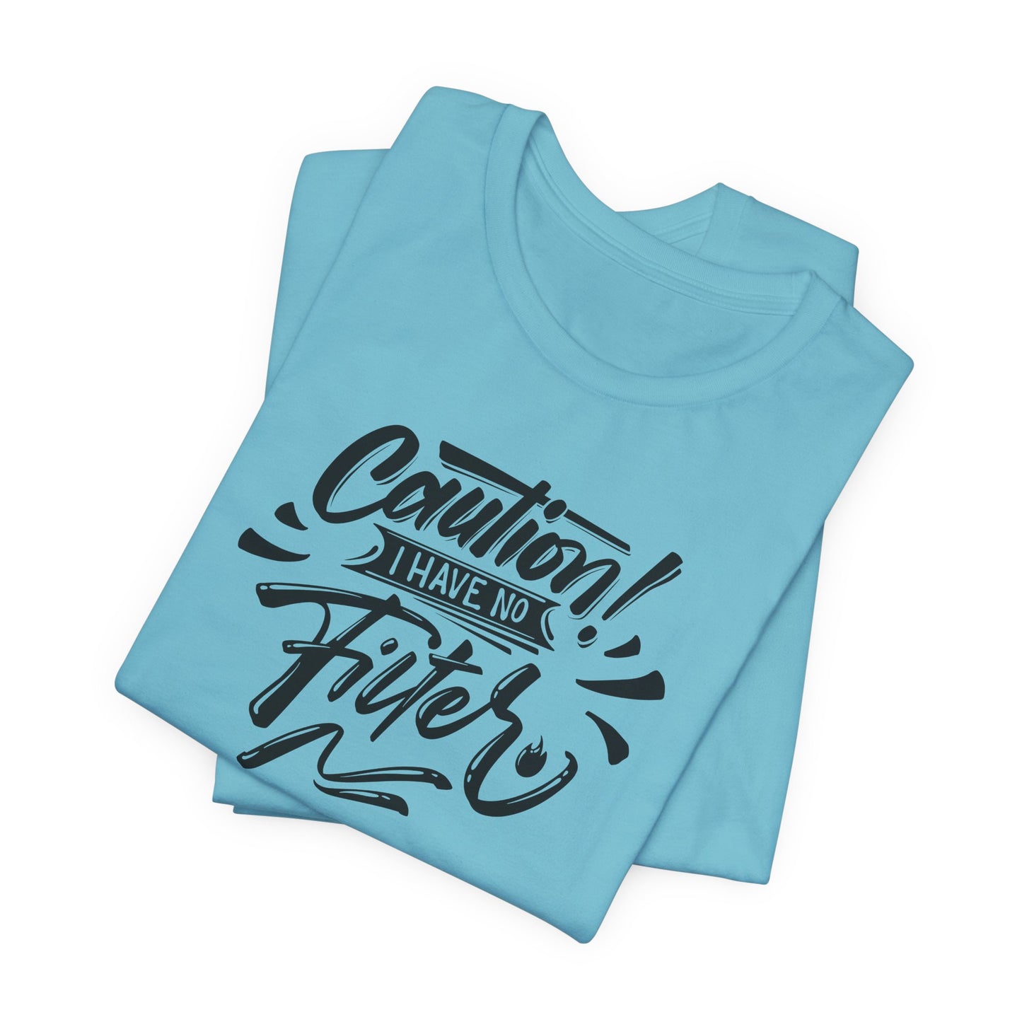 No Filter Caution T-Shirt - Bold Graphic Tee