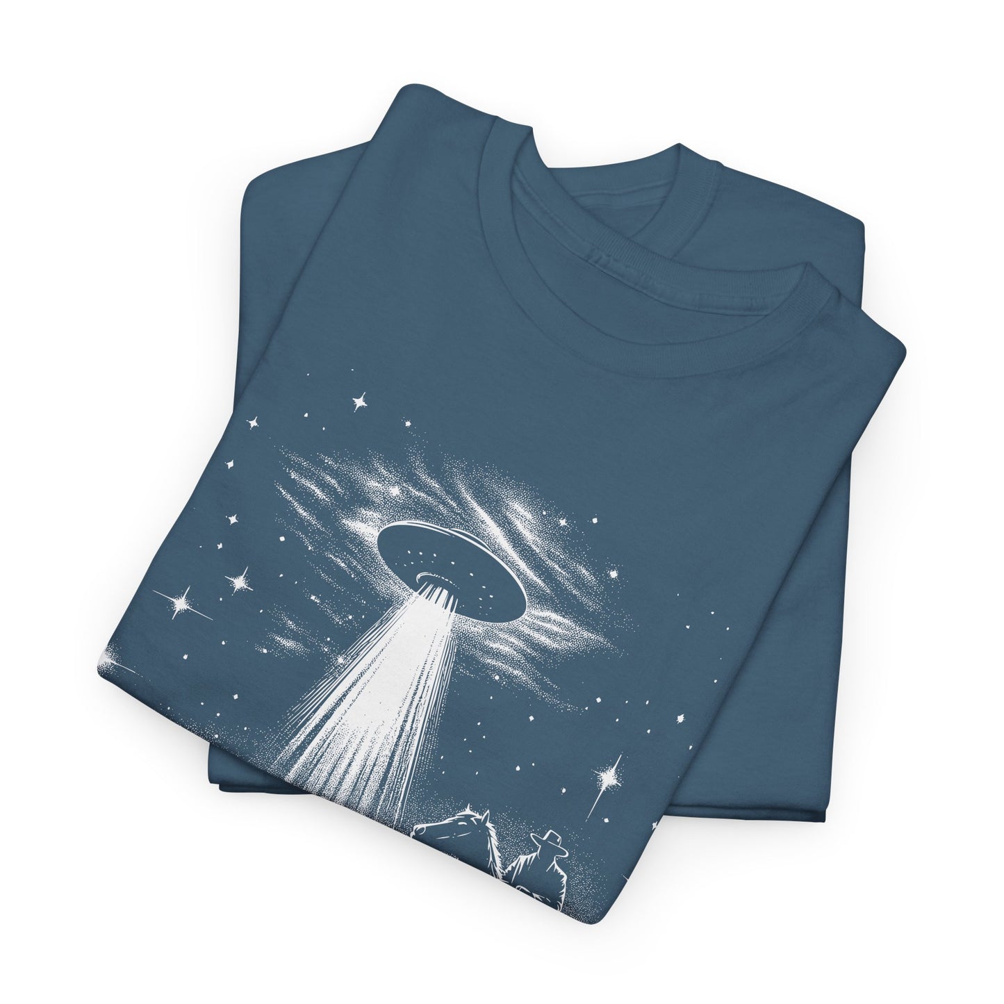 Cowboy UFO T-Shirt - Desert Alien Invasion