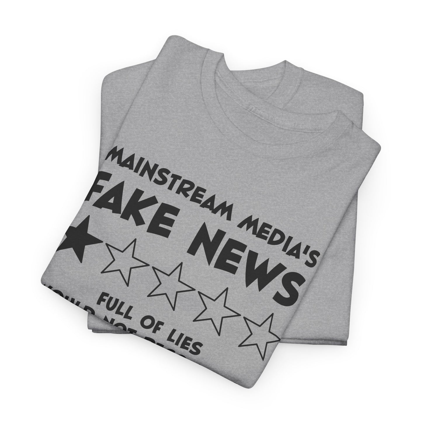 Fake News Review Tee - Mainstream Media 1-Star T-Shirt