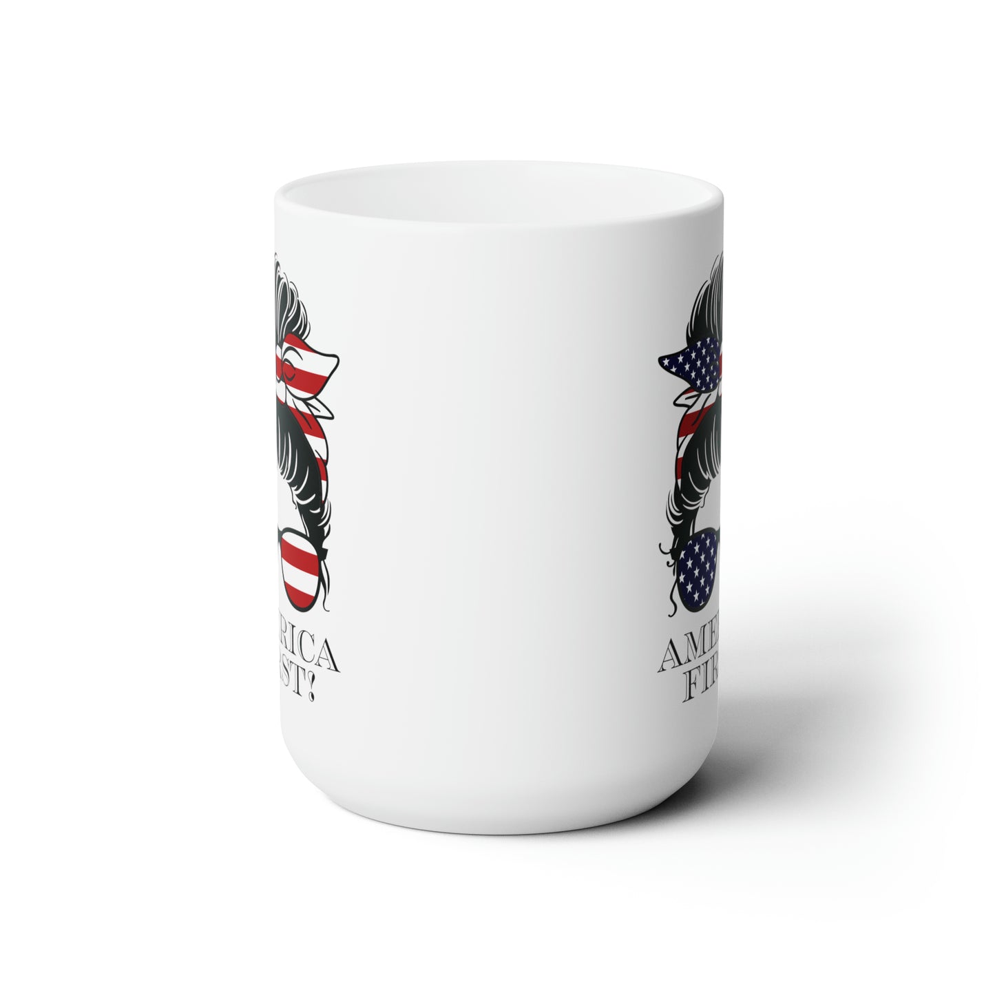 America First Coffee Mug For Hot Tea Cocoa Conservative Gift Idea