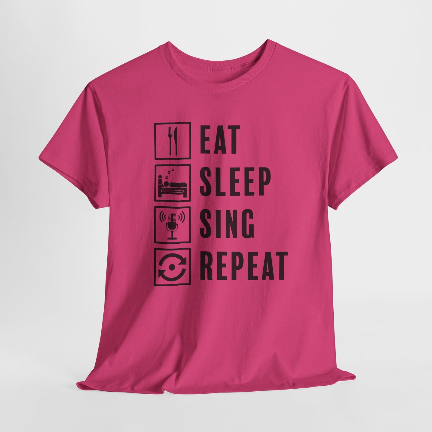 Eat Sleep Sing Repeat T-Shirt - Music Vibe