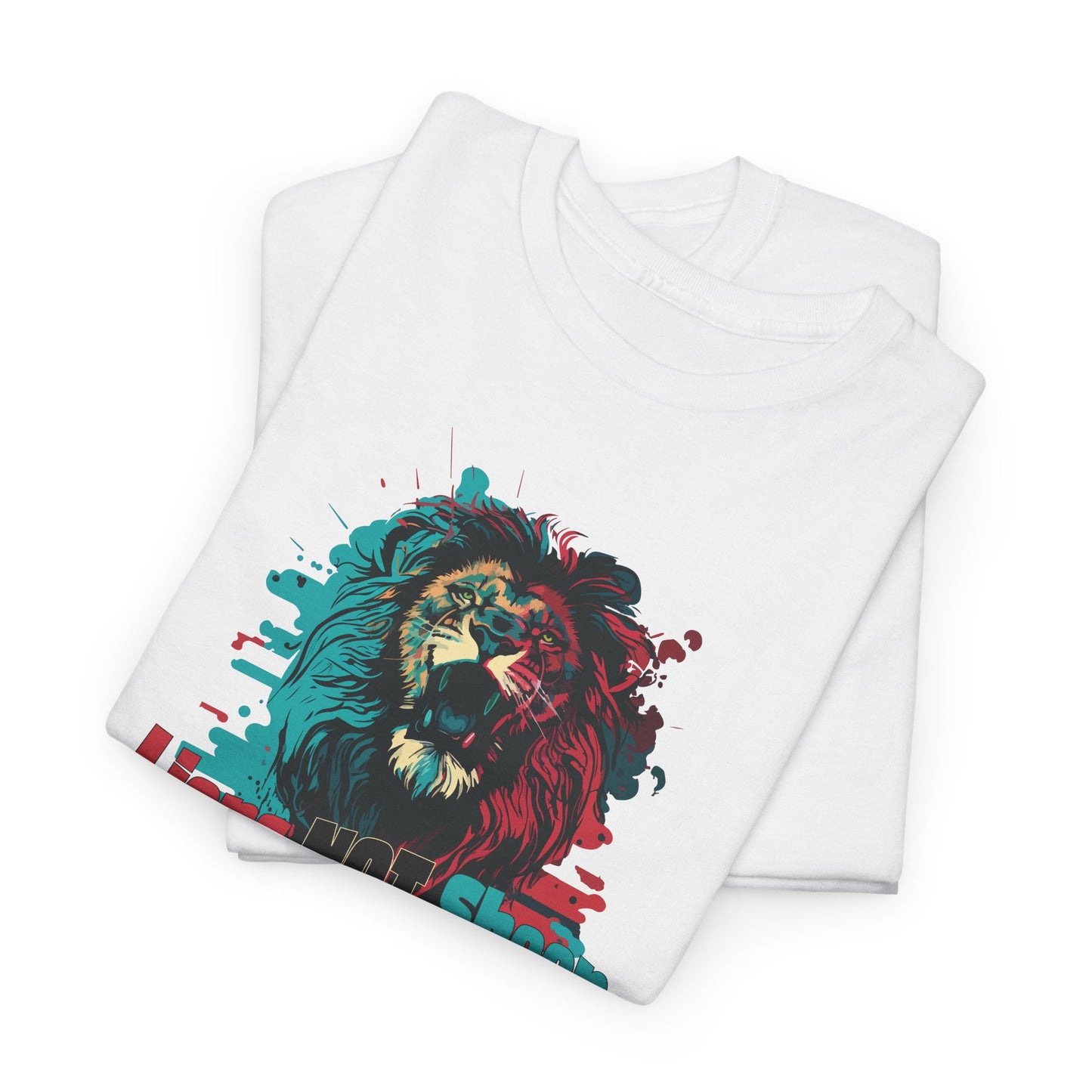 Lions Not Sheep T-Shirt - Lion Head Graphic Tee
