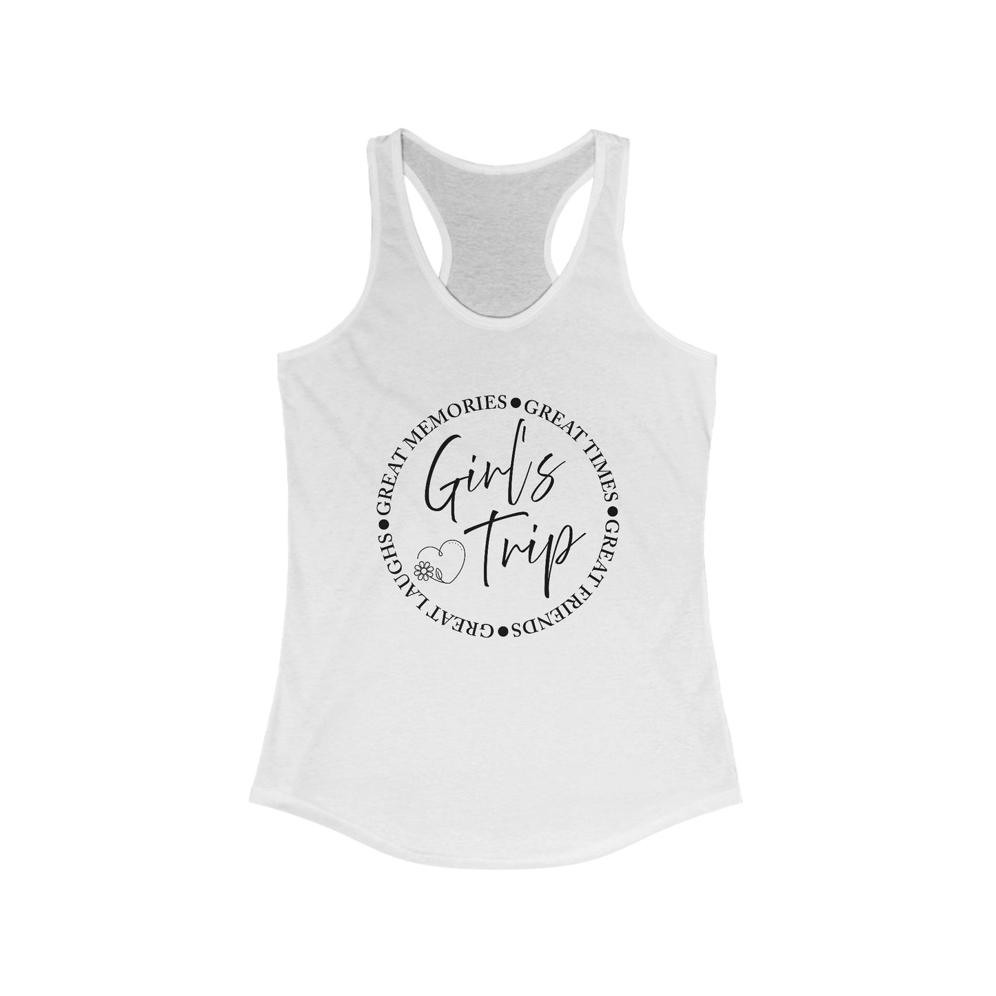 Girls Trip Racerback Tank Fun Vacation Top for Women