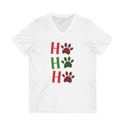 Ho Ho Ho Paw Print Christmas T-Shirt