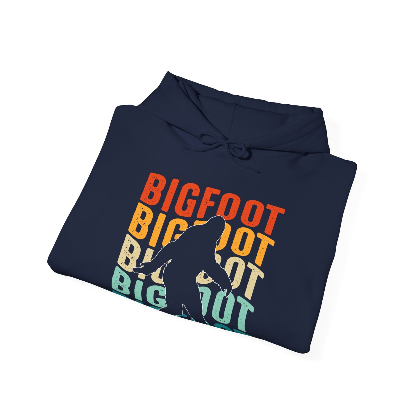 Bigfoot Silhouette Hoodie - Cryptid Outline Design