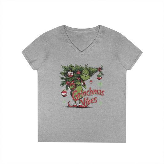 Grinchmas Vibes V-Neck T-Shirt