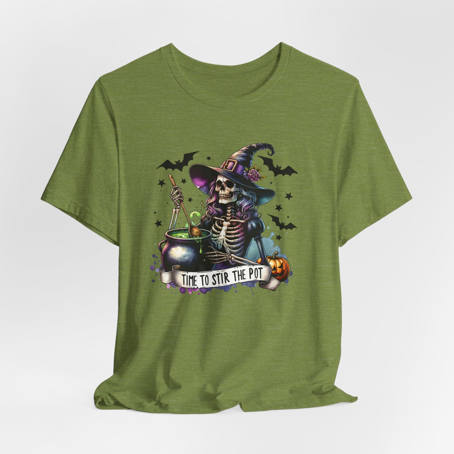 Time to Stir the Pot Witch T-Shirt - Funny Halloween Tee