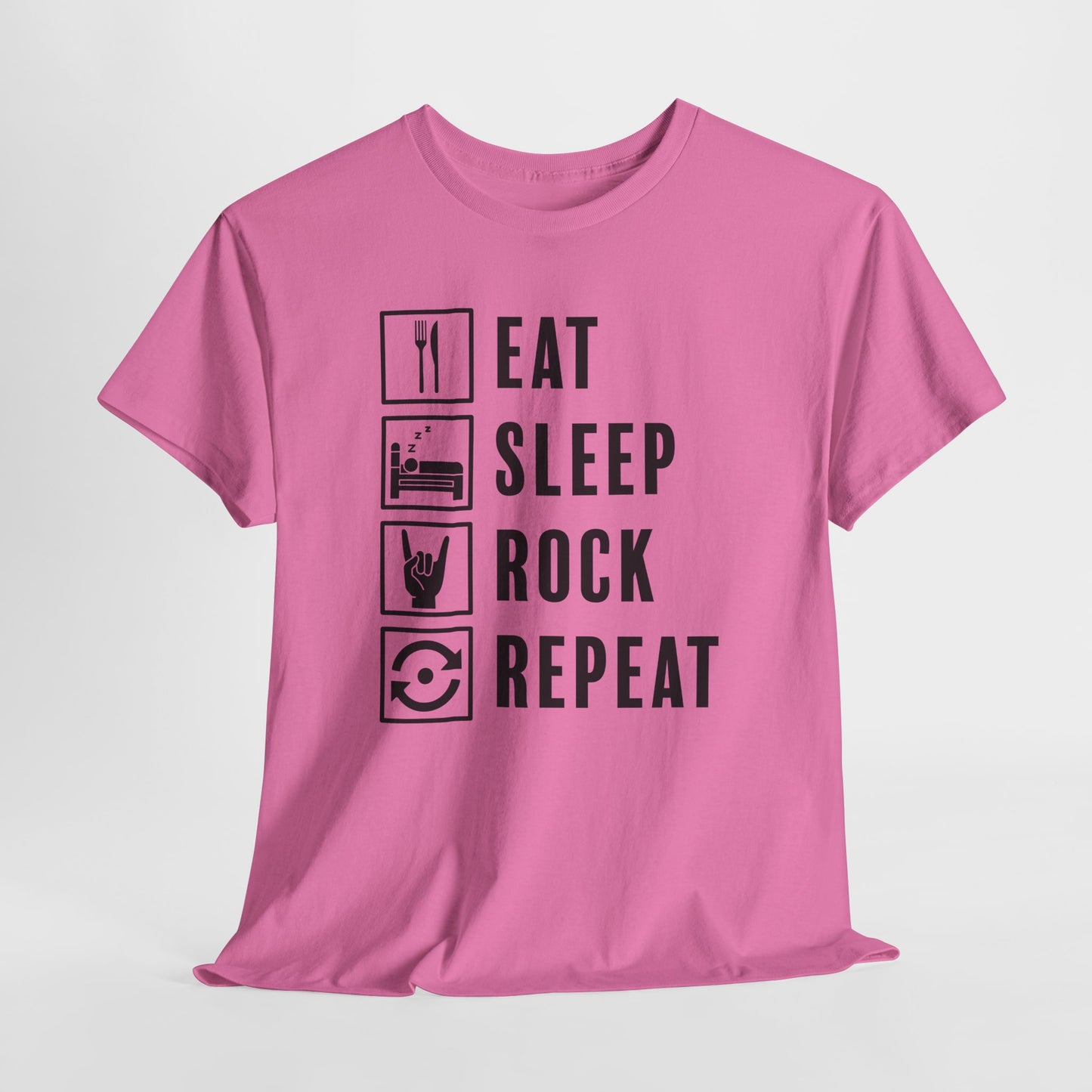 Eat Sleep Rock Repeat Tee - Music Vibe