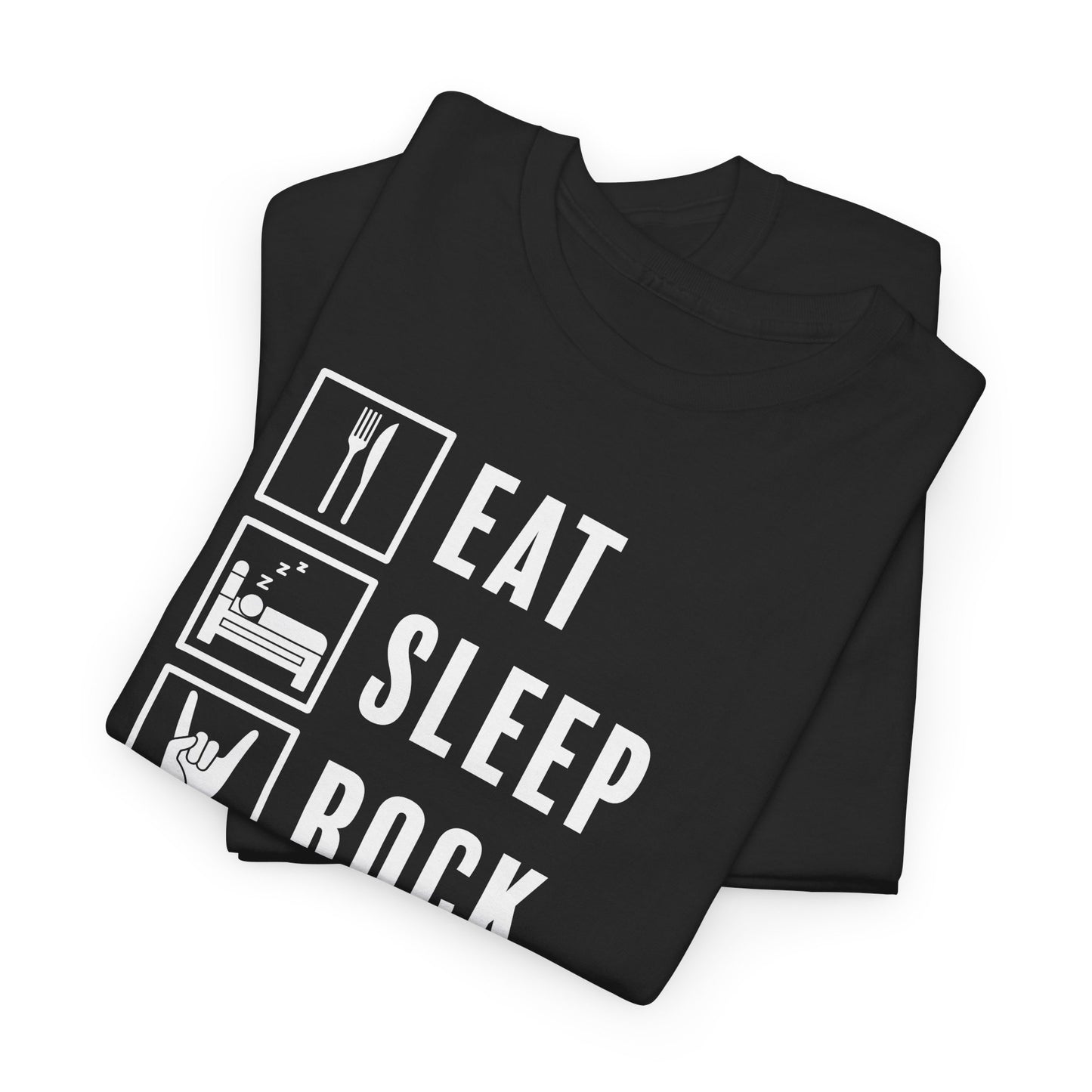 Eat Sleep Rock Repeat Tee - Music Vibe