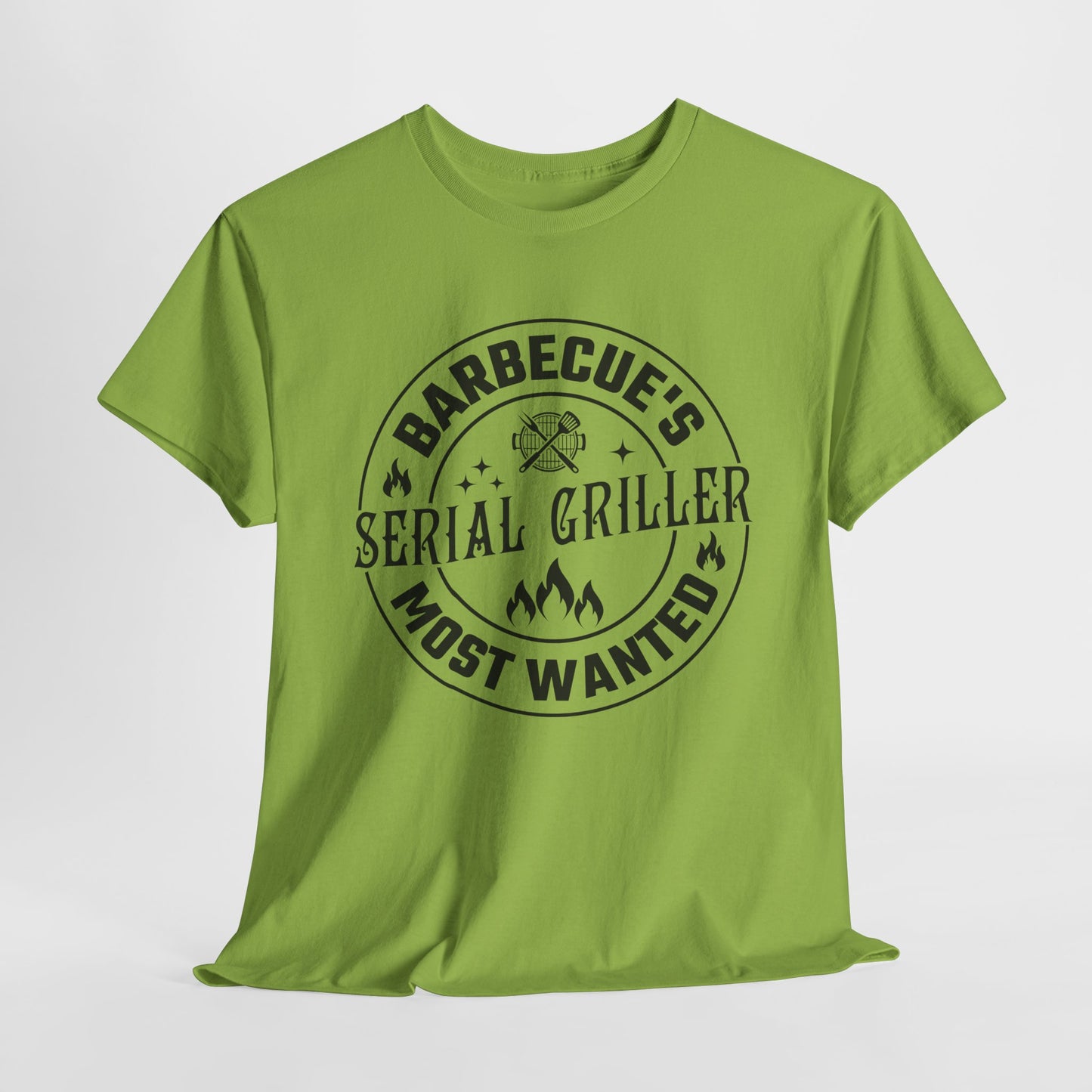 Serial Griller T-Shirt - BBQ Most Wanted Graphic