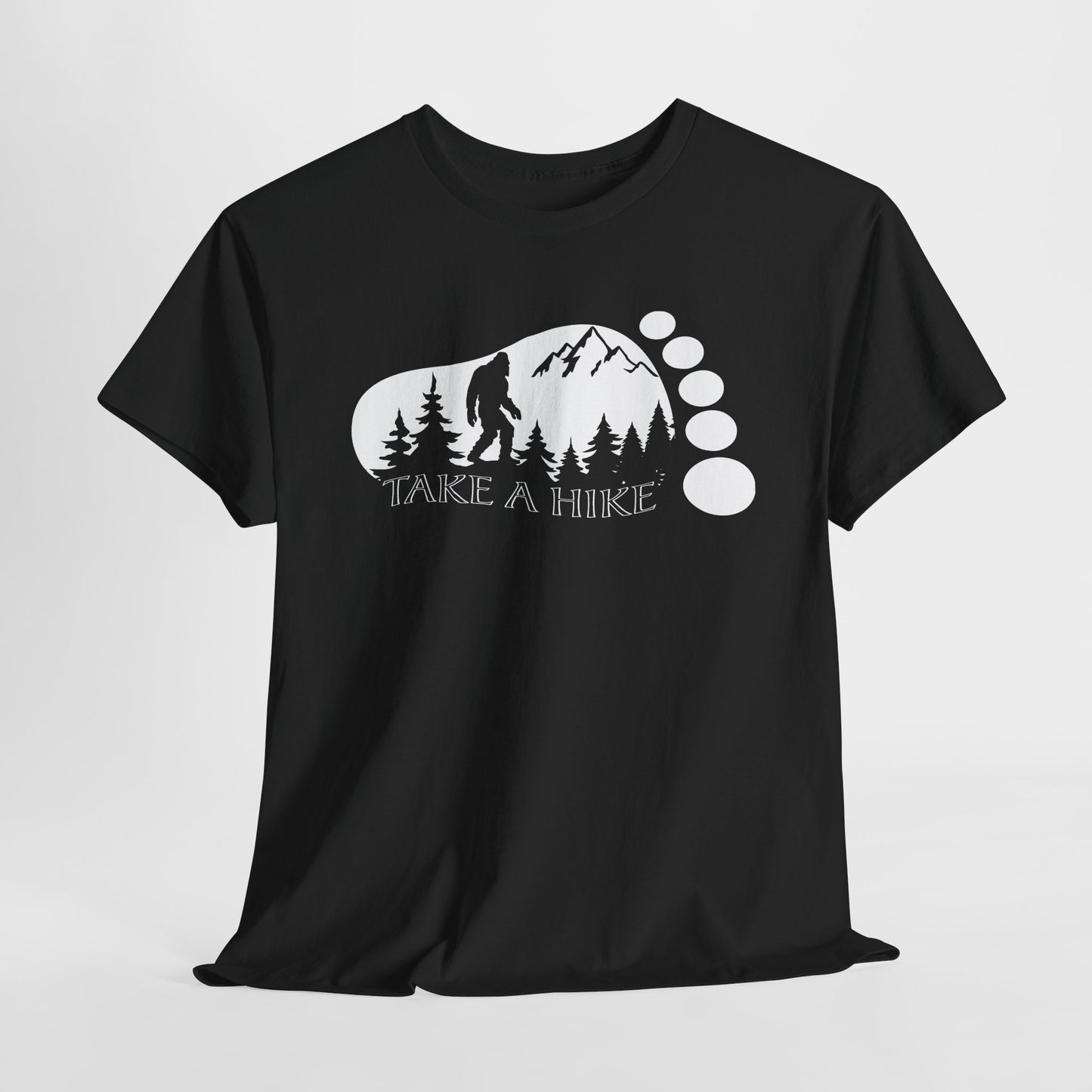 Bigfoot Hiking T-Shirt - Outdoor Adventure Graphic