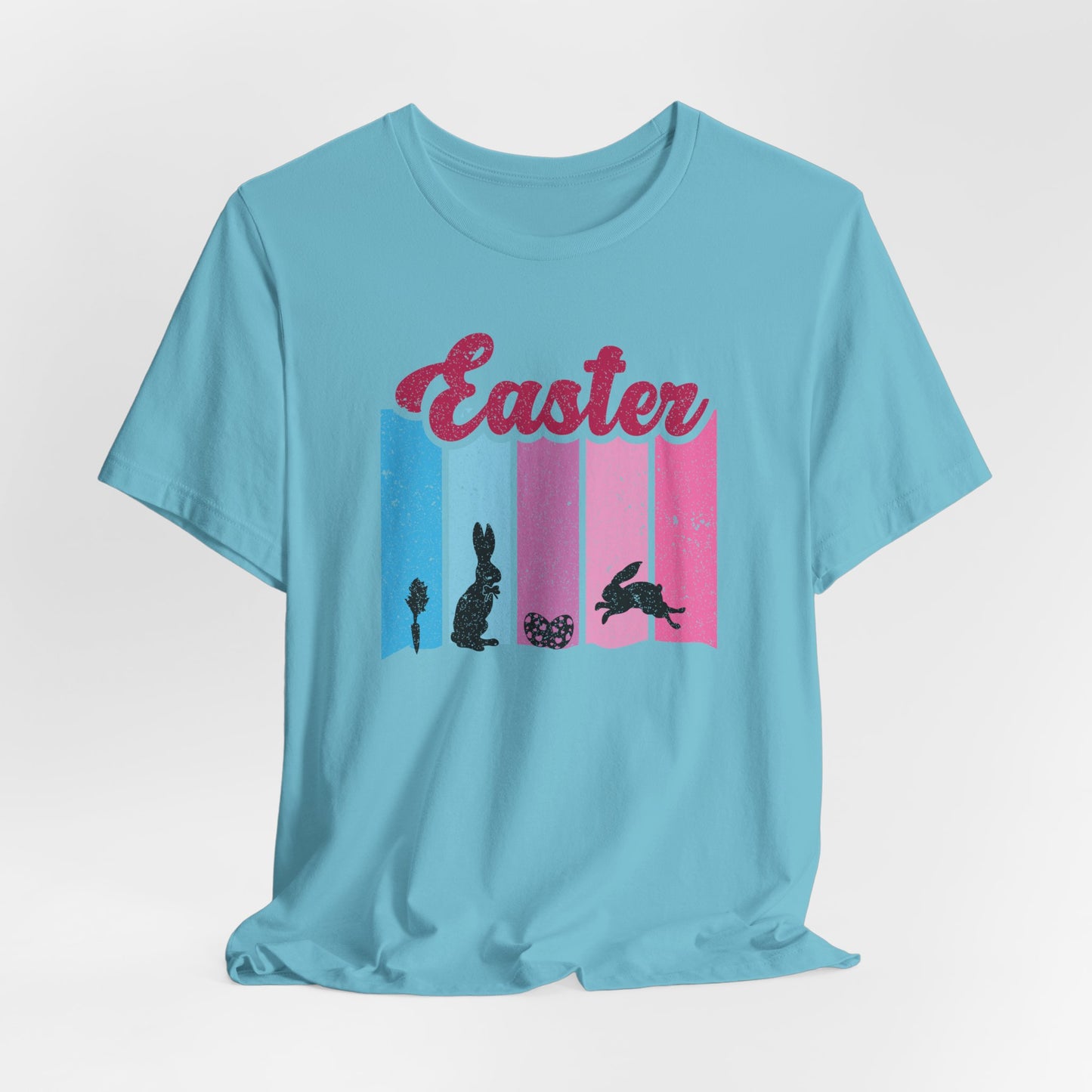 Easter Bunny Silhouette T-Shirt - Pastel Graphic Tee