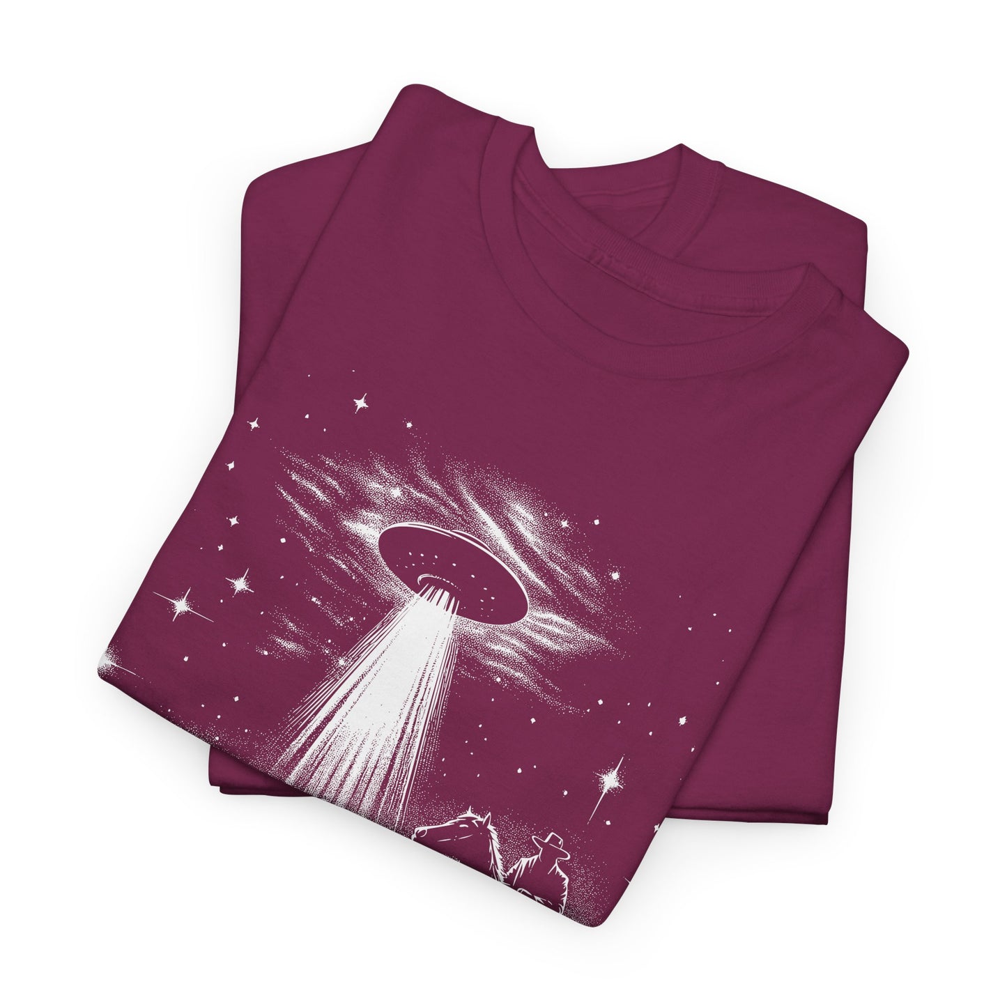 Cowboy UFO T-Shirt - Desert Alien Invasion