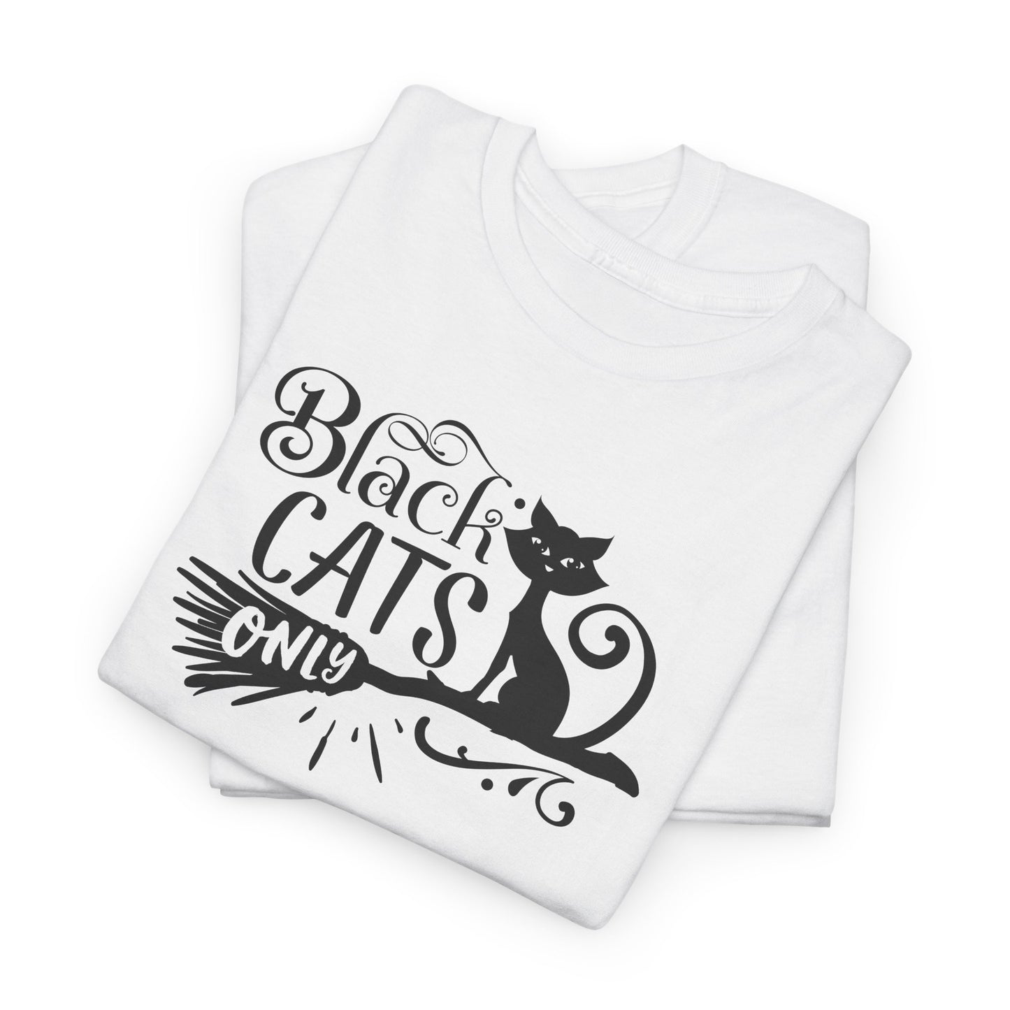 Black Cats Only T-Shirt - Witchy Feline Tee