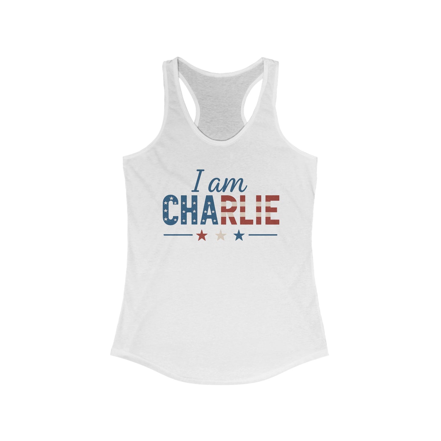 I Am Charlie Tank Top - Patriotic Charlie Kirk Tank