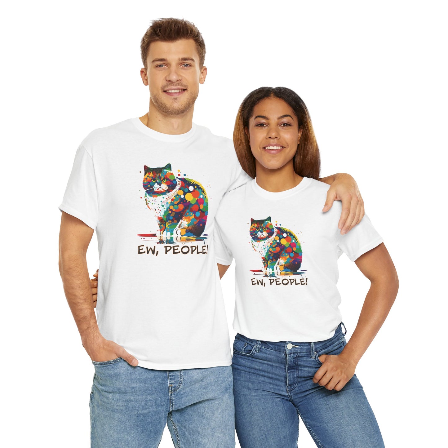 Ew People Cat T-Shirt - Funny Feline Tee