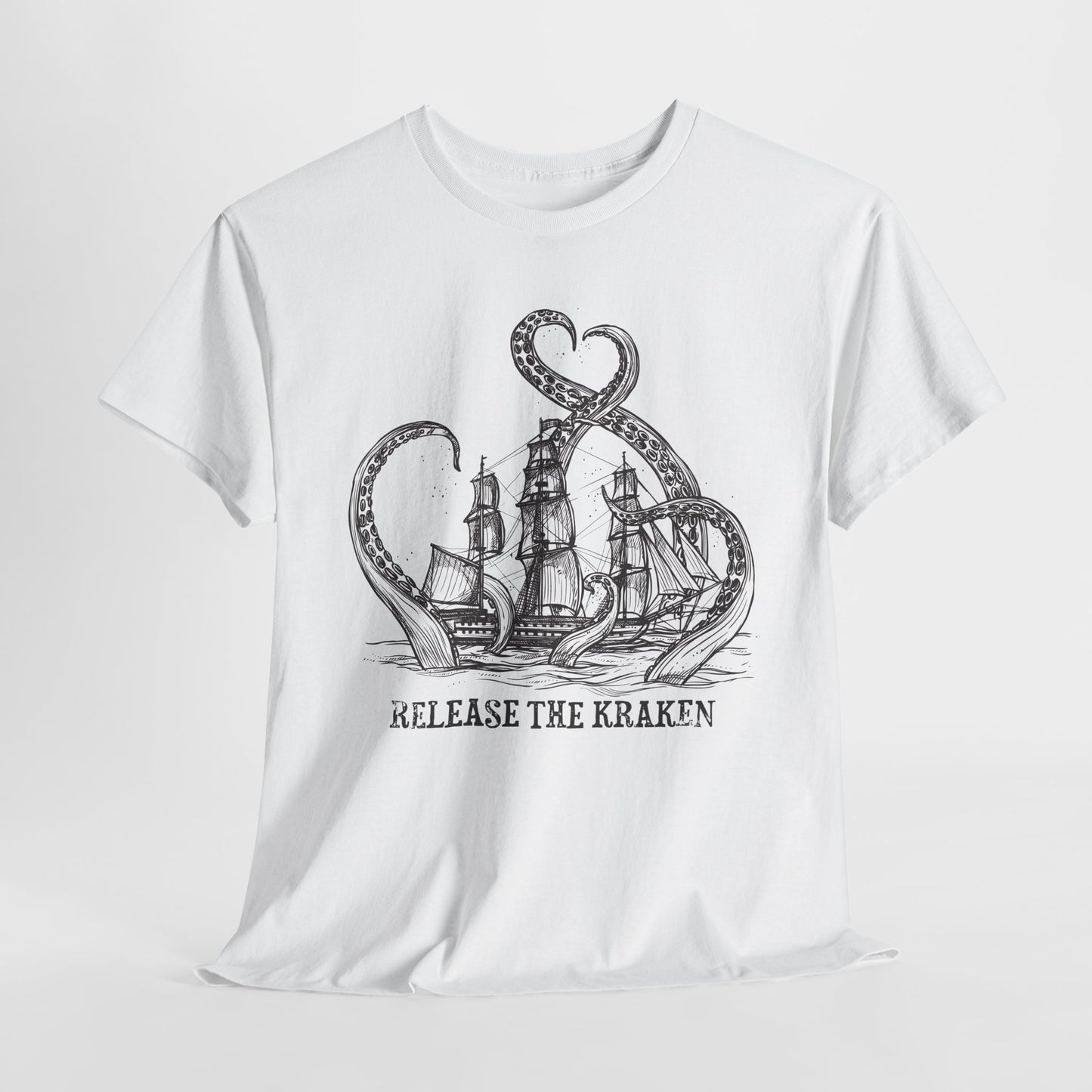 Release The Kraken T-Shirt - Political Ship & Kraken Tee