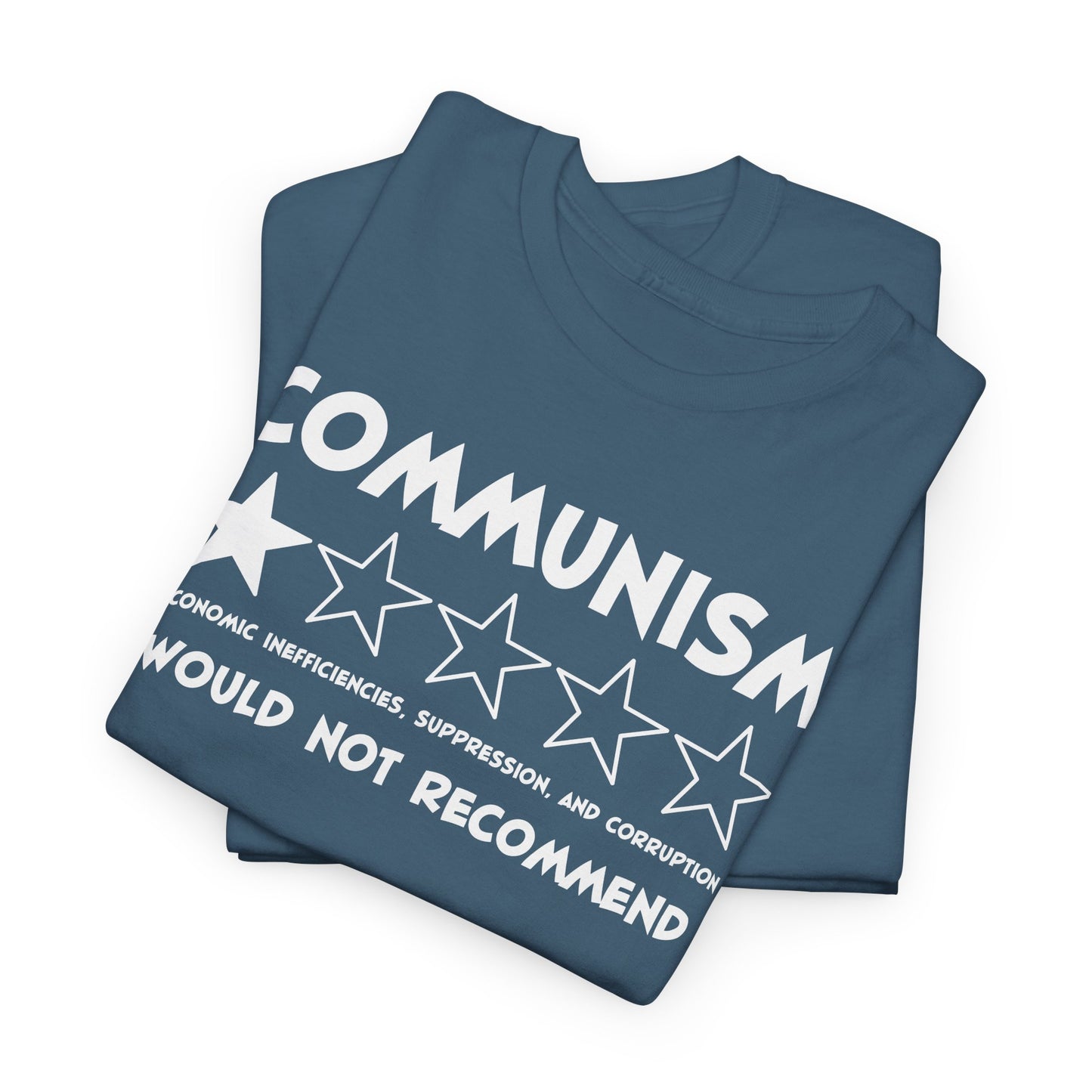 Communism 1-Star Rating T-Shirt - Funny Political Review Tee