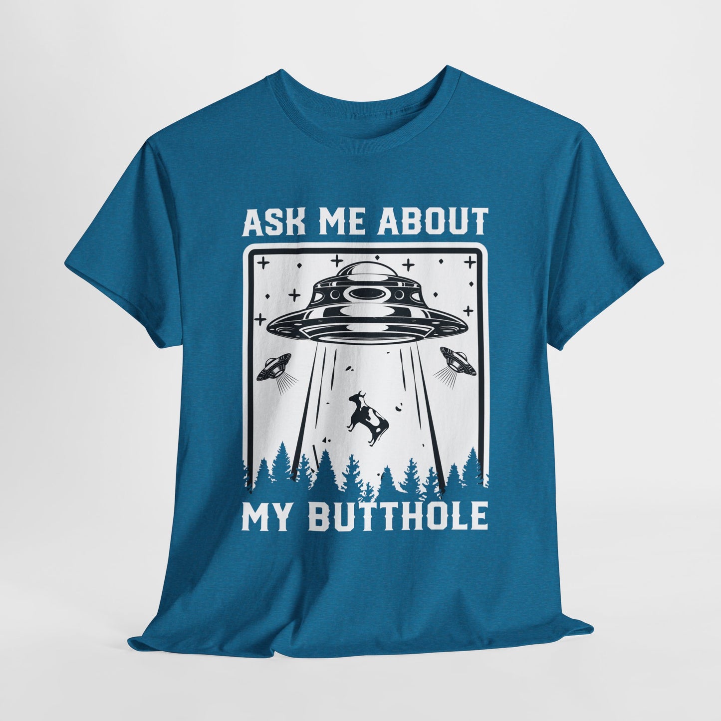 UFO Cow Abduction T-Shirt - Funny Probe Design