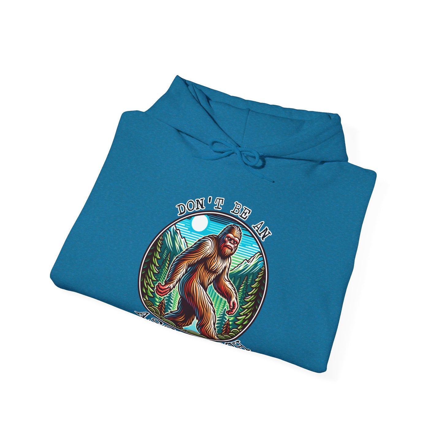 Bigfoot Assquatch Hoodie - Don't Be a Jerk Design