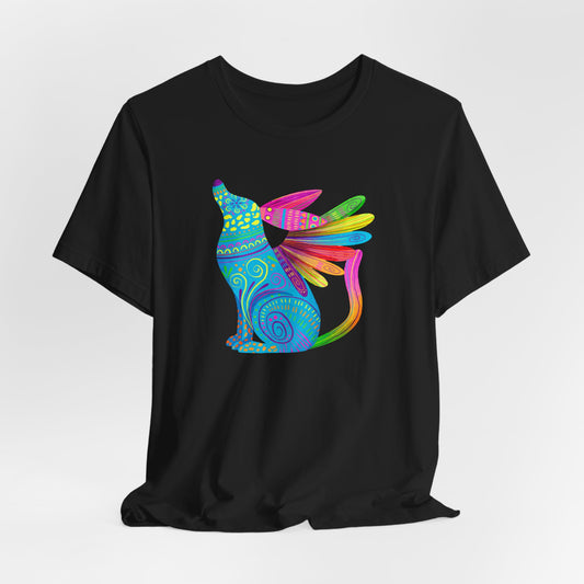 Winged Dog Mexican Folk Art Tee