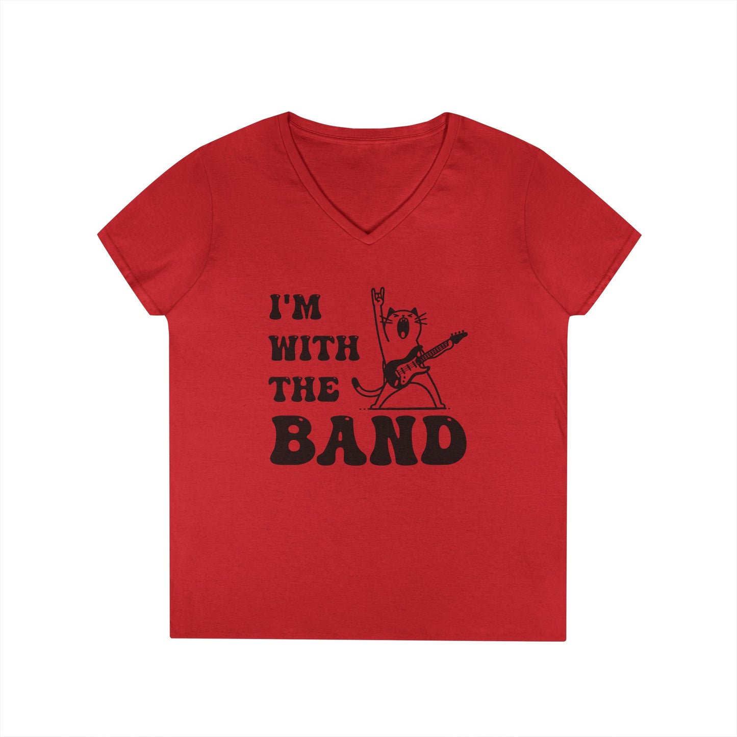 I’m With the Band T-Shirt – Retro Cat Rocker Tee
