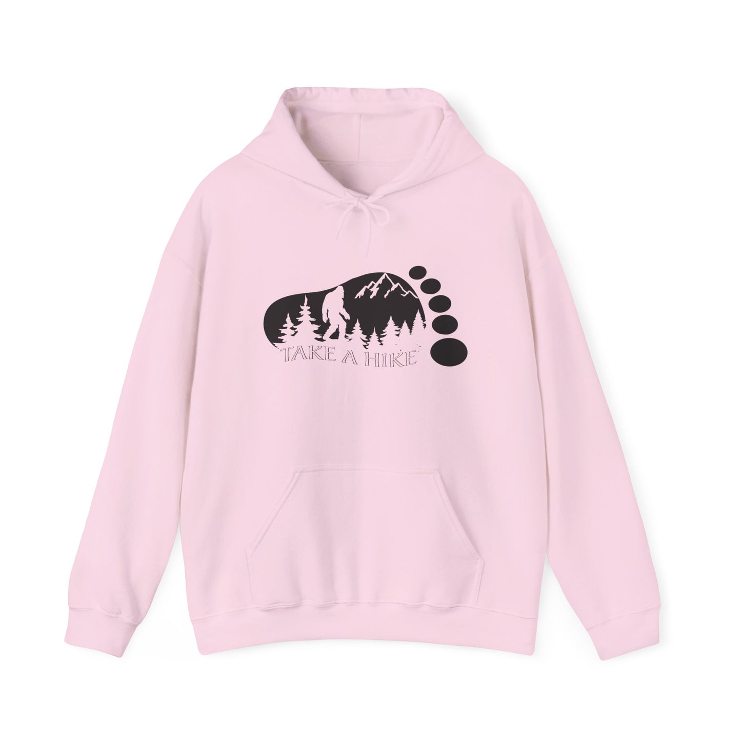 Bigfoot Take A Hike Hoodie - Trail Graphic
