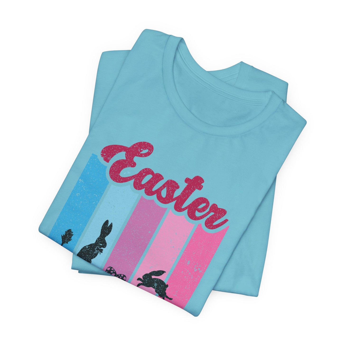 Easter Bunny Silhouette T-Shirt - Pastel Graphic Tee