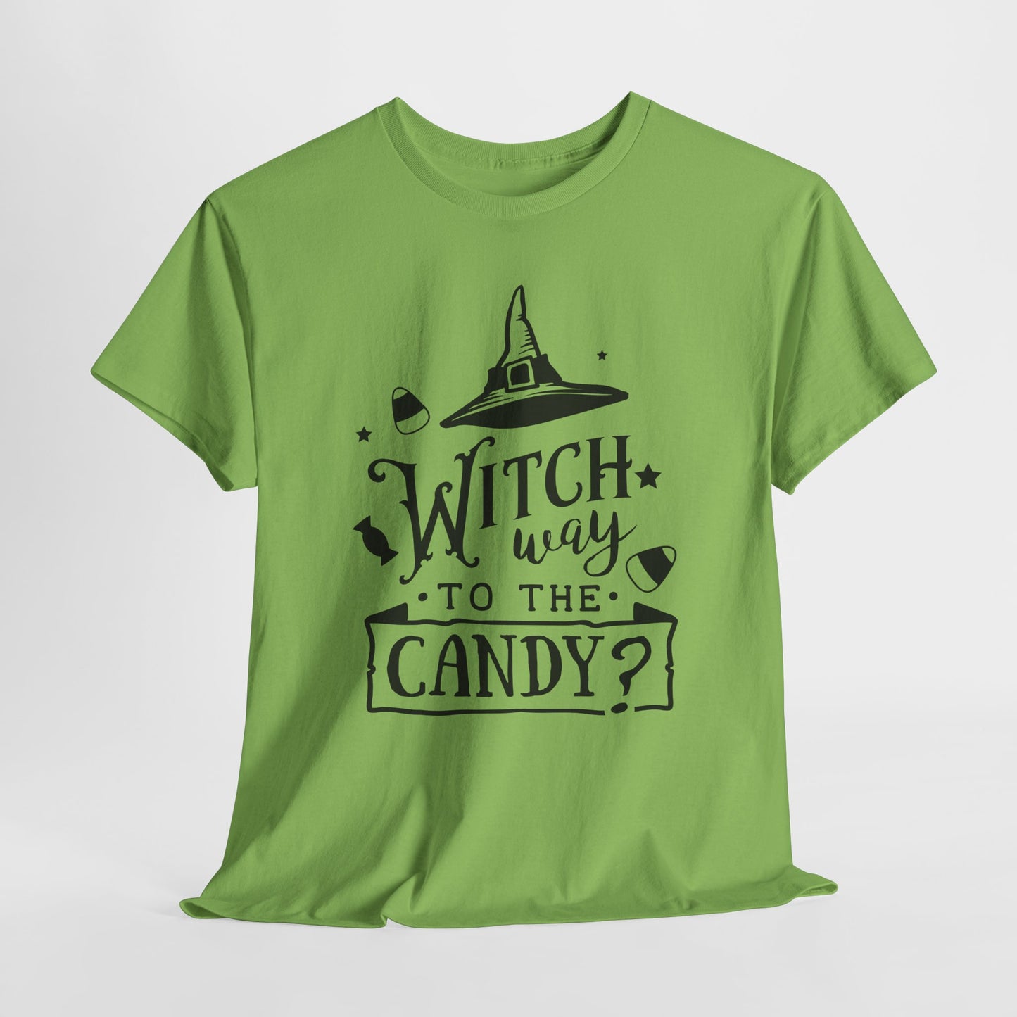 Witch Way to the Candy T-Shirt - Funny Halloween Tee