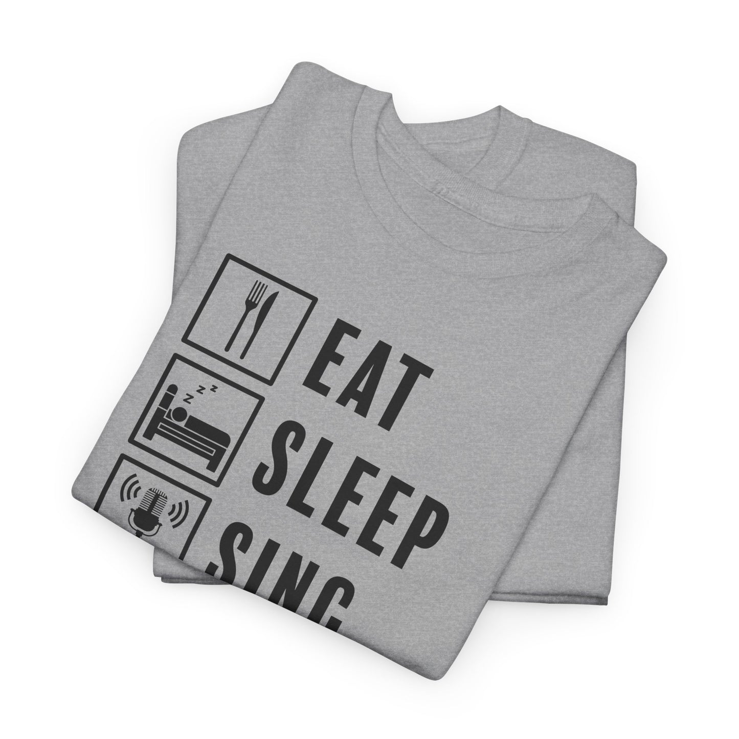 Eat Sleep Sing Repeat T-Shirt - Music Vibe