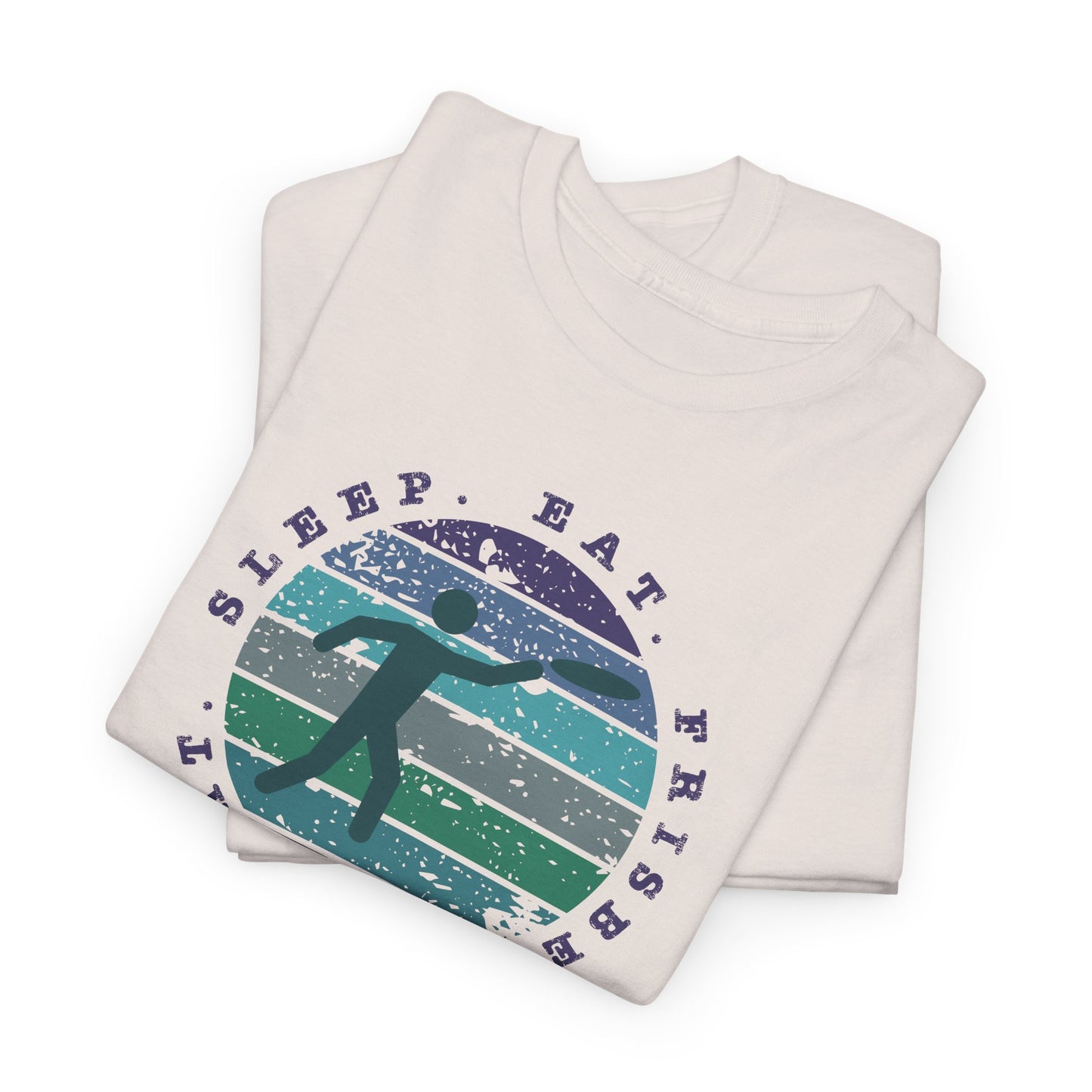 Eat Sleep Frisbee Repeat T-Shirt - Ultimate Frisbee Tee