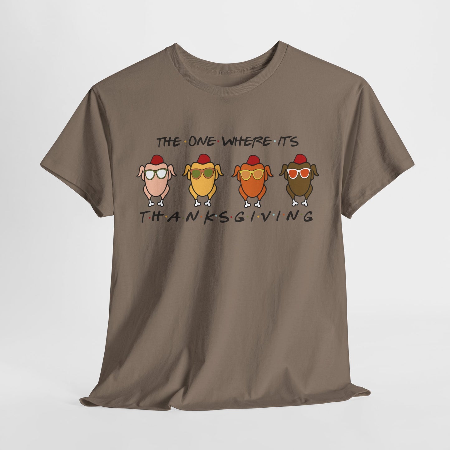 The One Where It's Thanksgiving T-Shirt - Friends Turkey Design
