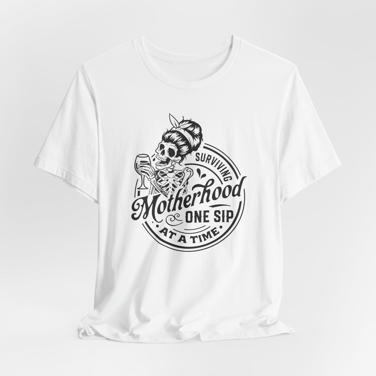 Surviving Motherhood Tee - Skeleton Mom Style