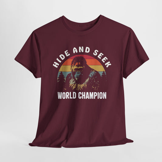 Hide and Seek Champion T-Shirt - Bigfoot Graphic