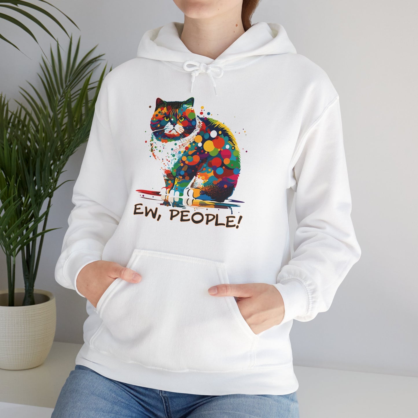 Ew People Cat Hoodie - Funny Feline Sweatshirt