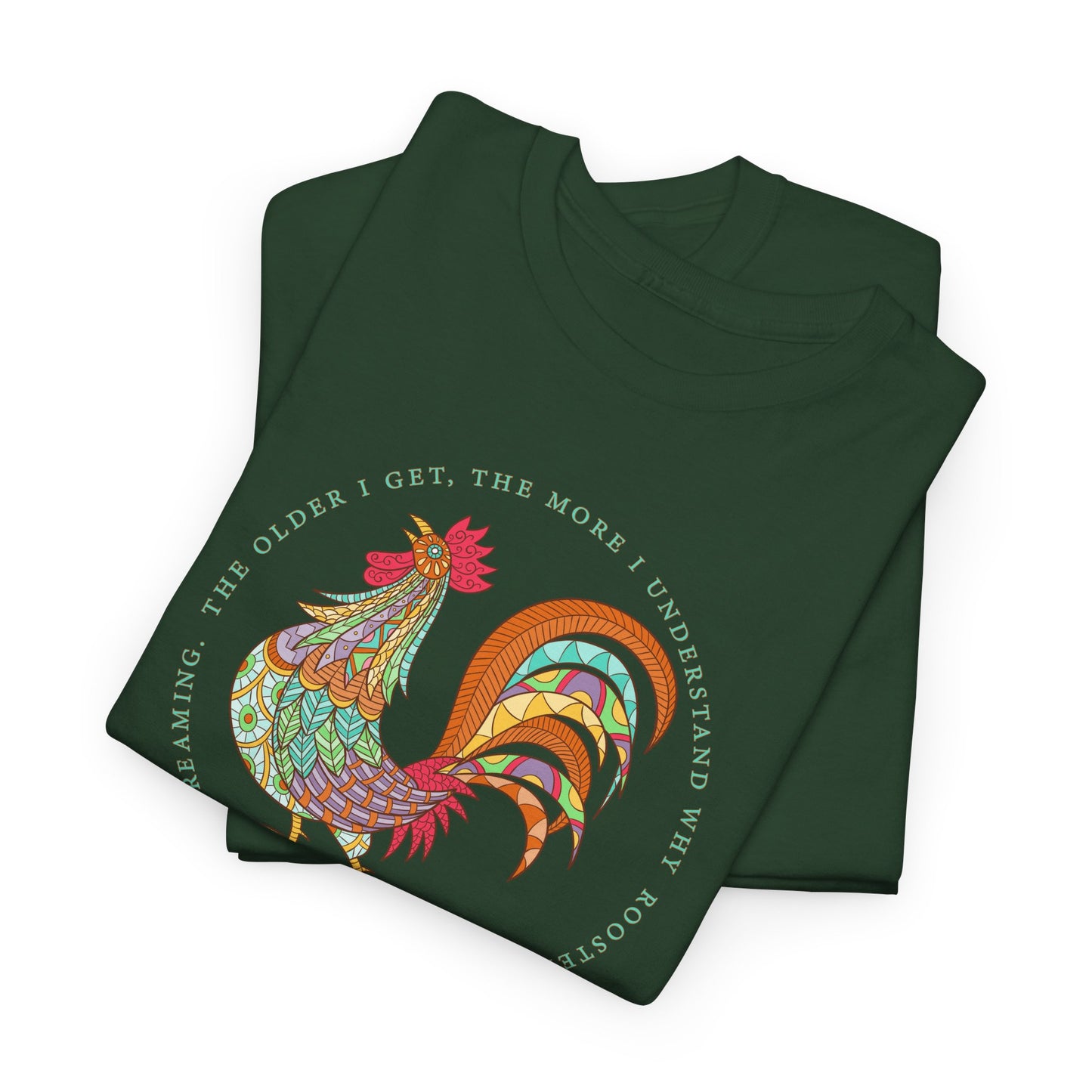Rooster Scream T-Shirt - Funny Aging Tee